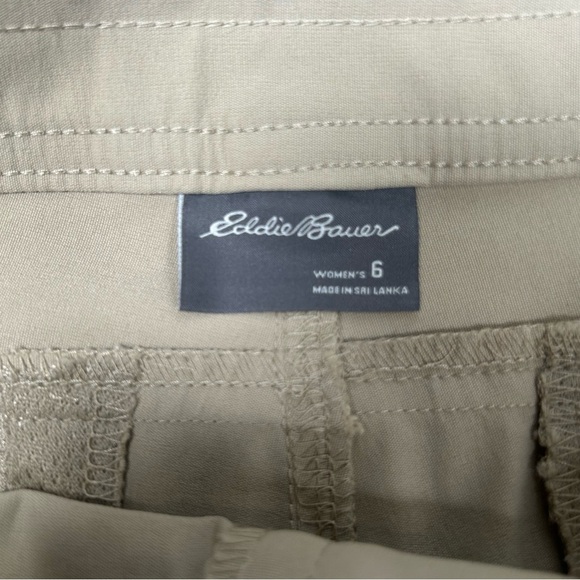 Eddie Bauer Women's Tan Rolled Hem Bermuda Shorts - Picture 9 of 11
